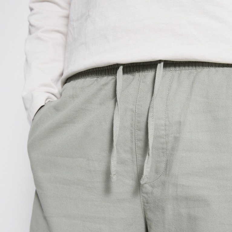 Linen blend shorts "August" Green 1